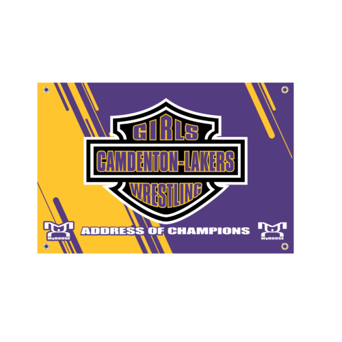 Camdenton Lakers-Girls Wrestling Custom Team Banner