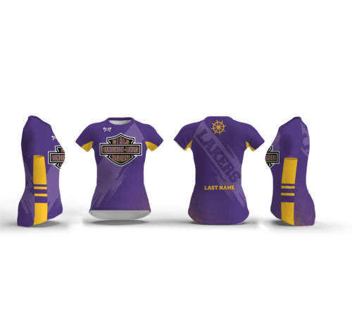 Camdenton Lakers-Girls Wrestling Women's Compression Short Sleeve Shirt