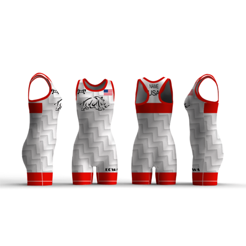 Eastern Carolina Wrestling Academy Red Women's Custom Singlet