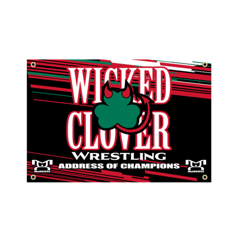 Wicked Clover Wrestling Custom Team Banner