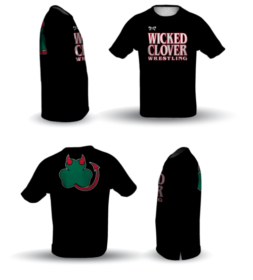 Wicked Clover Wrestling Loose Short Sleeve Dri-Fit