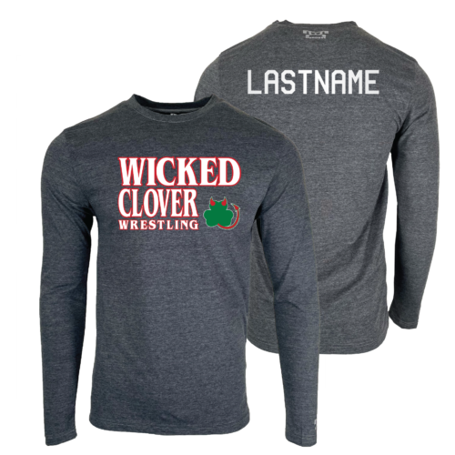 Wicked Clover Wrestling Custom Heat Press Long Sleeve T-Shirt