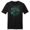 WRESTLE LIKE A GIRL Teal Mattalic  Heat Press T Shirt