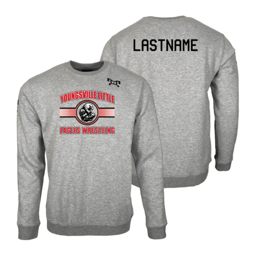 Youngsville Little Eagles Wrestling MyHOUSE Heat Press Challenger Crewneck