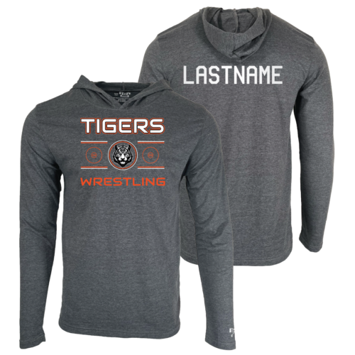 San Jacinto Wrestling Custom Heat Press Long Sleeve Hoodie T-Shirt