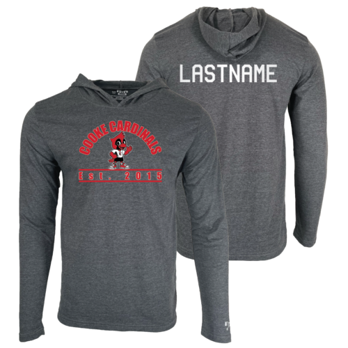 William F. Cooke Elementary Custom Heat Press Long Sleeve Hoodie T-Shirt