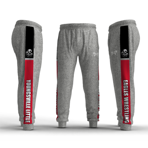Youngsville Little Eagles Wrestling Box Stripe Slim Cut Joggers