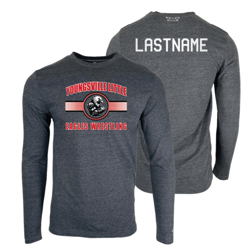 Youngsville Little Eagles Wrestling Custom Heat Press Long Sleeve T-Shirt