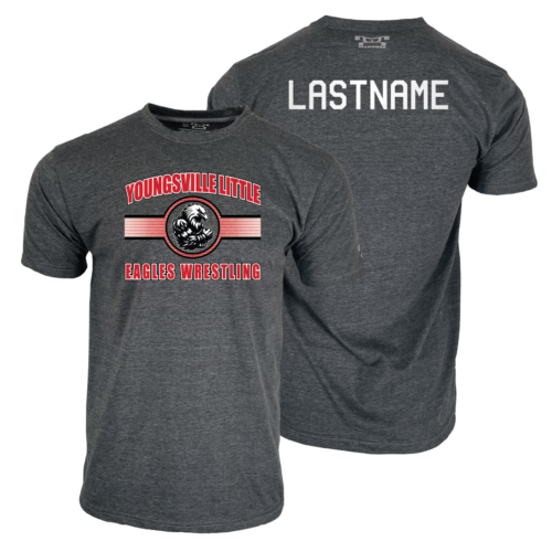 Youngsville Little Eagles Wrestling Custom Heat Press Short Sleeve T-Shirt