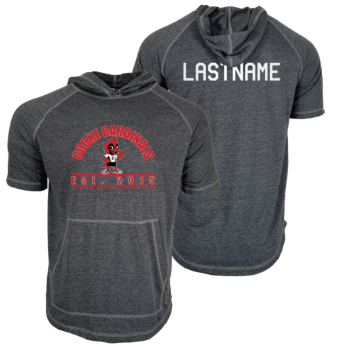 William F. Cooke Elementary Custom Heat Press Short Sleeve Hoodie T-Shirt
