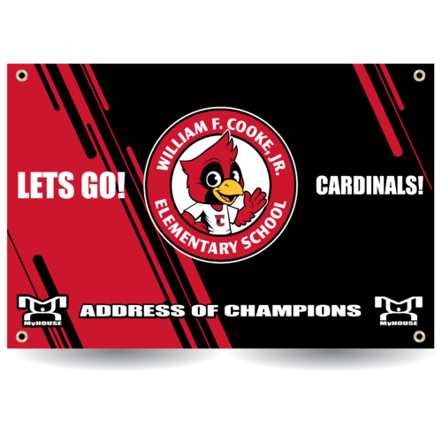 William F. Cooke Elementary Custom Team Banner