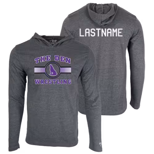 The Den Wrestling Club Custom Heat Press Long Sleeve Hoodie T-Shirt