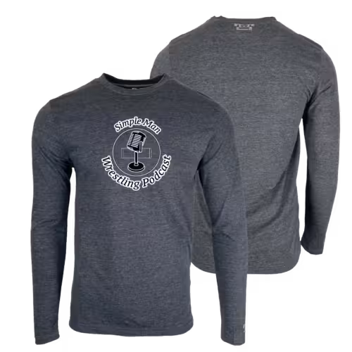 Simple Man Wrestling Podcast-CA-93311  Custom Heat Press Long Sleeve T-Shirt