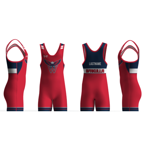 Wakulla Wrestling Red Men's Singlet