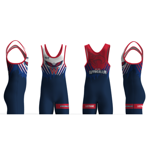 Wakulla Wrestling Blue Men's Singlet