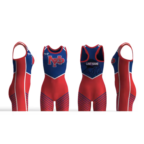 Mount Pleasant Junior Wrestling MP ON CHEST Women's Custom Singlet