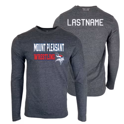 Mount Pleasant Junior Wrestling Custom Heat Press Long Sleeve T-Shirt