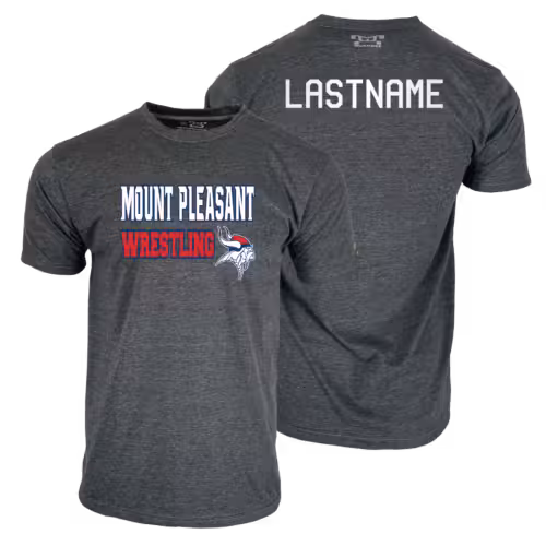 Mount Pleasant Junior Wrestling Custom Heat Press Short Sleeve T-Shirt