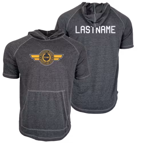 Treasure Coast Wrestling Club Custom Heat Press Short Sleeve Hoodie T-Shirt