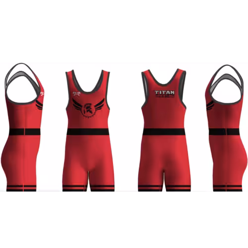 Titan Wrestling Club Red Men's Singlet 2025