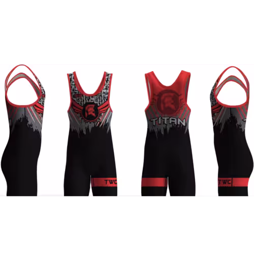 Titan Wrestling Club Black Men's Singlet 2025