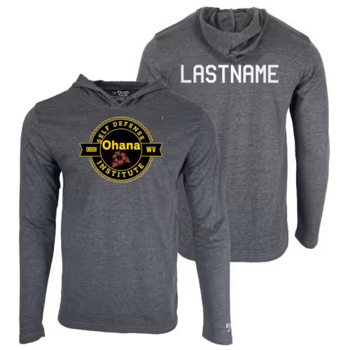 Ohana Self Defense Institute Custom Heat Press Long Sleeve Hoodie T-Shirt
