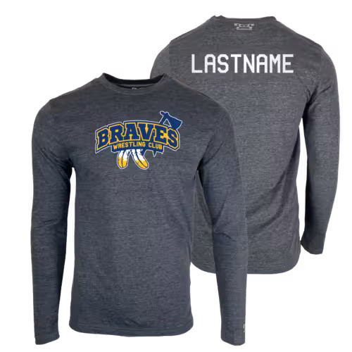 Braves Wrestling Club Custom Heat Press Long Sleeve T-Shirt
