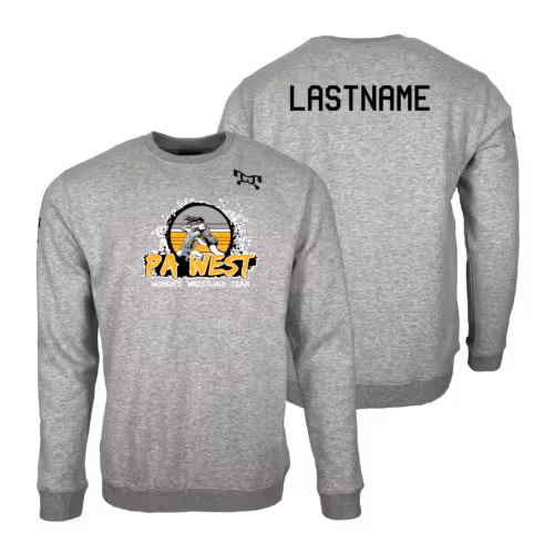 PA WEST WOMENS WRESTLING MyHOUSE Heat Press Challenger Crewneck